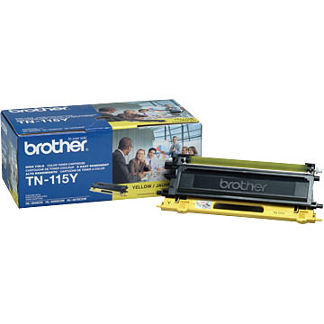 TN-115Y - YELLOW BROTHER GENUINE HIGH CAPACITY 4000 PAGES